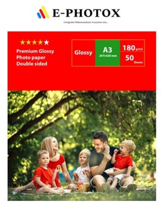 E Photox Advanced Fotoğraf kağıdı  A3 – 30×40 Çift Taraflı (50’lik)