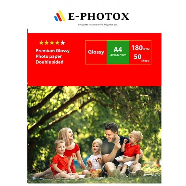 E Photox Advanced Fotoğraf kağıdı  A4 – 20×30 Çift Taraflı (50’lik)