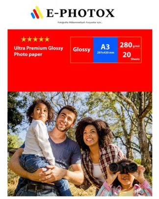 E photox  A3  Ultra Premium Parlak Fotoğraf Kağıdı 280 gr